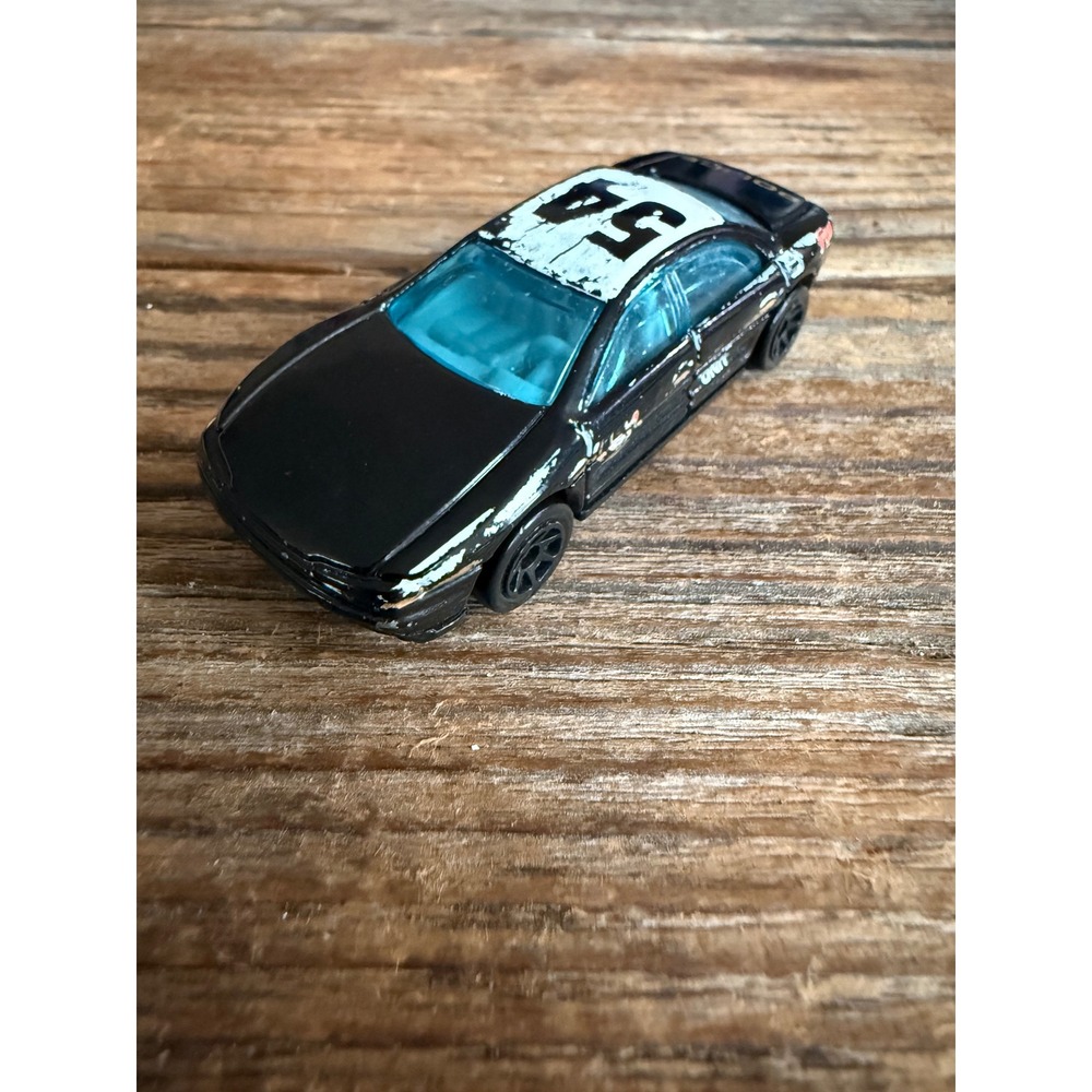 VTG 90s Hot Wheels Police Car Unit 54 Black Diecast Toy Vehicle 1993 Warner